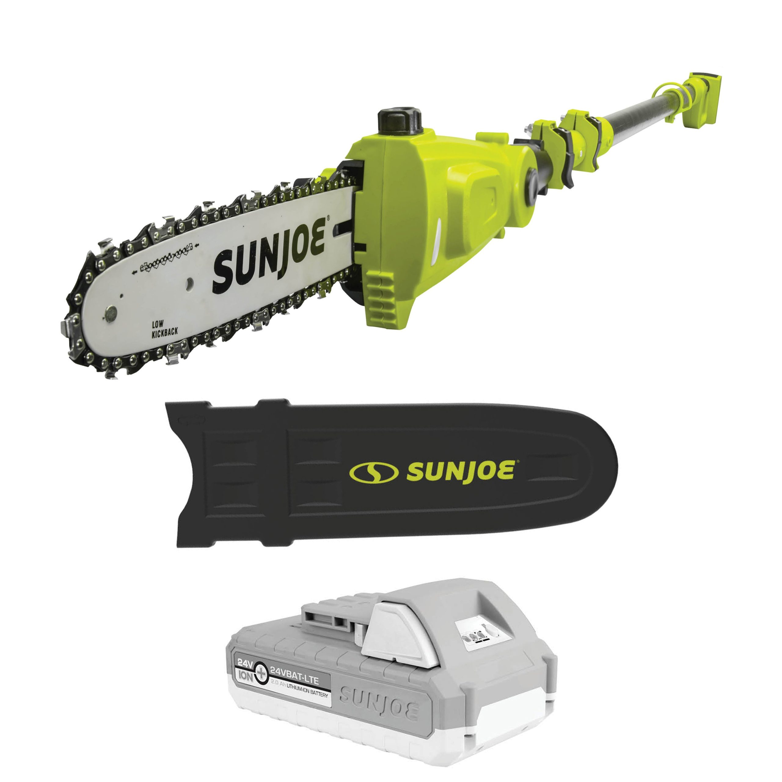 Sun Joe 24V-PS10-LTE 24-Volt* IONMAX Cordless Telescoping Pole Chainsaw | 10-inch | W/ 2.0-Ah Battery + Charger - Image 2