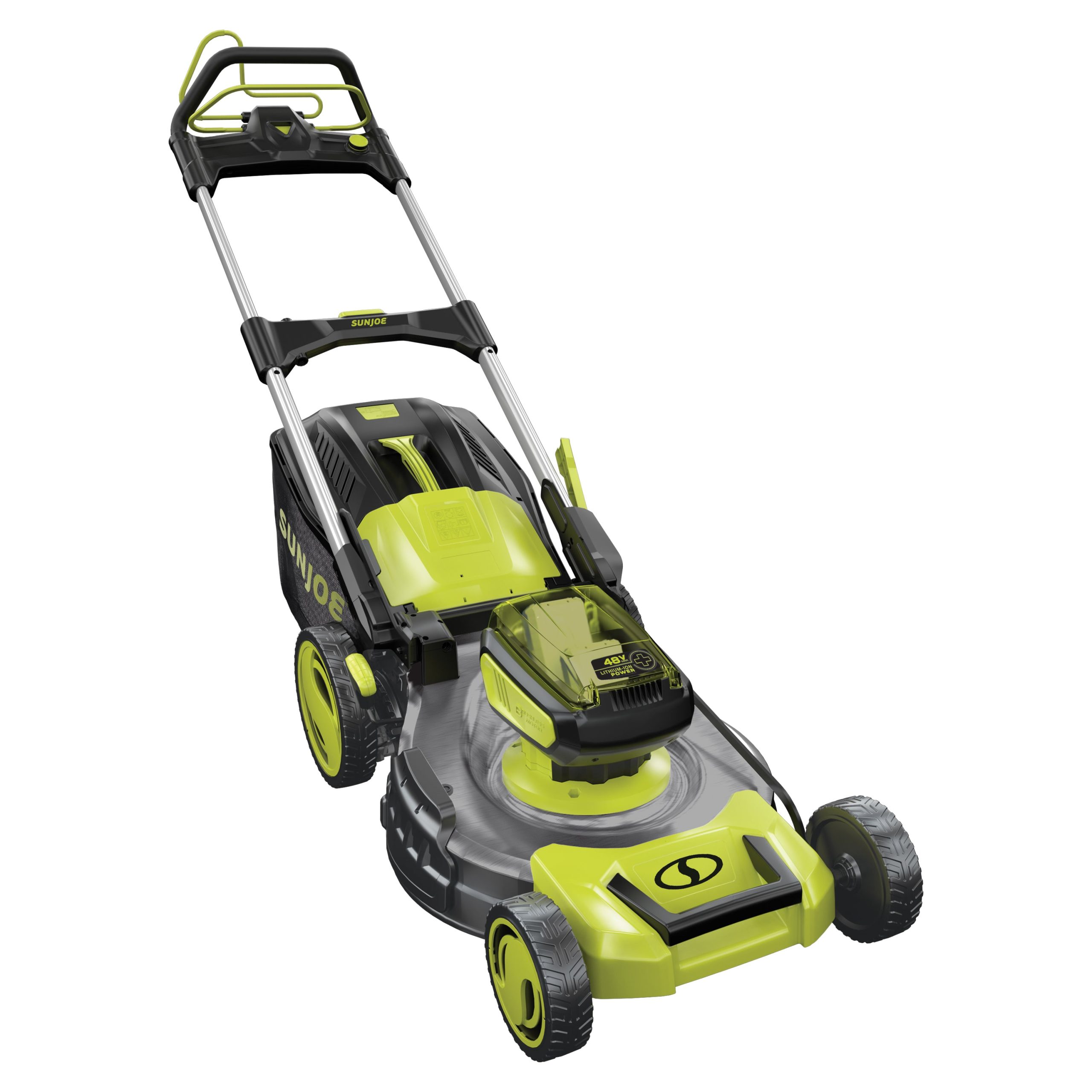 Sun Joe 24V-X2-21LMSP 48-Volt* IONMAX Cordless Self-Propelled Lawn Mower | 20-inch | 7-Position | Collection Bag | Mulching Plug | W/ 2 x 4.0-Ah Batteries + Charger - Image 10