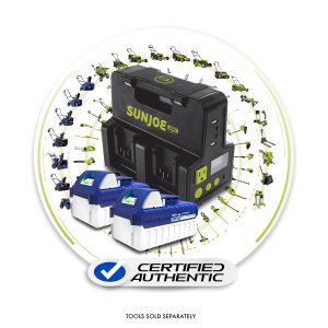 Snow Joe + Sun Joe CERTIFIED AUTHENTIC Ultimate 24-Volt* Charging Bundle | Power Station + 2 x 4.0-Ah Batteries