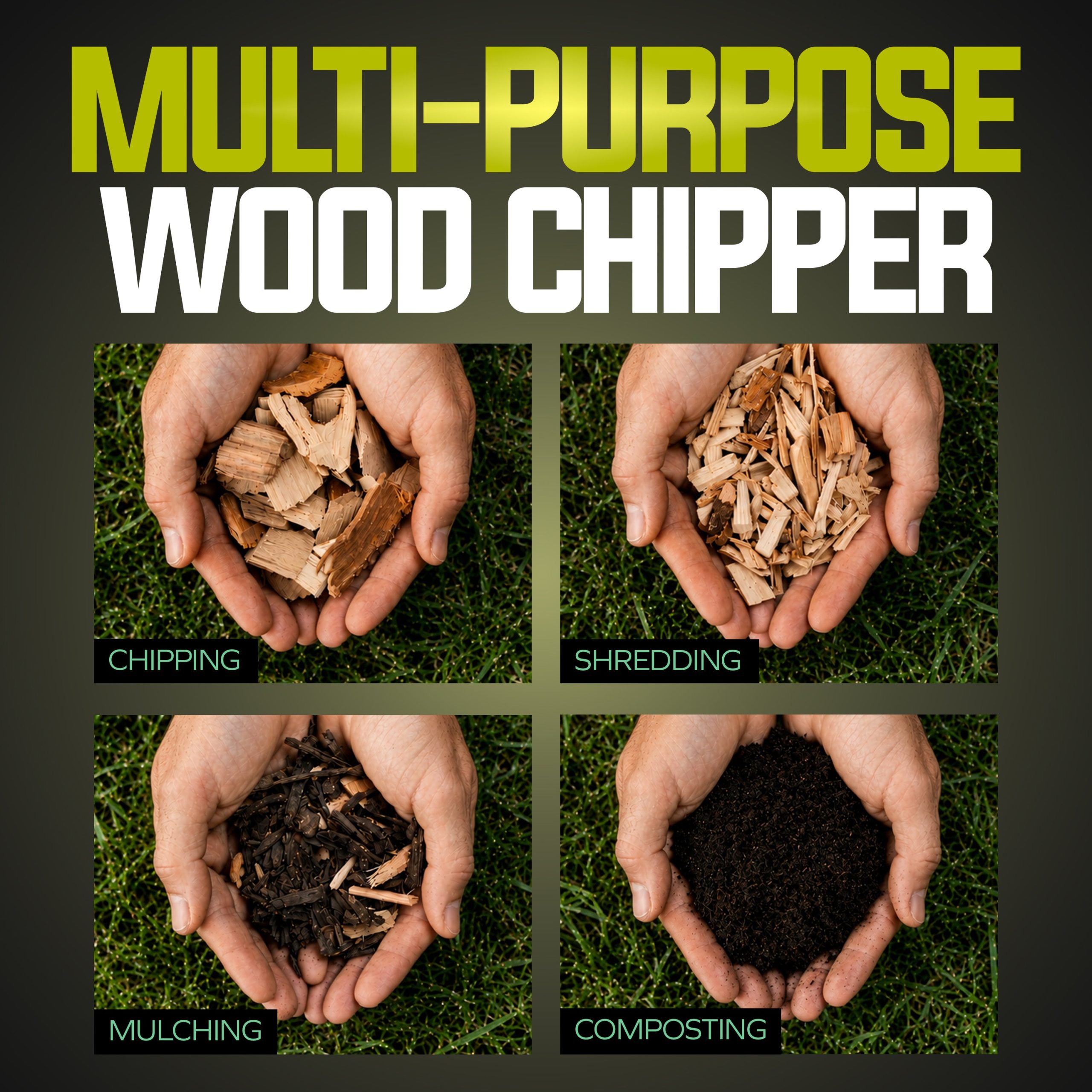 Sun Joe CJ601E Electric Wood Chipper | 16:1 Reduction | 14-Amp | 1.5-inch Max Cutting Diameter - Image 8