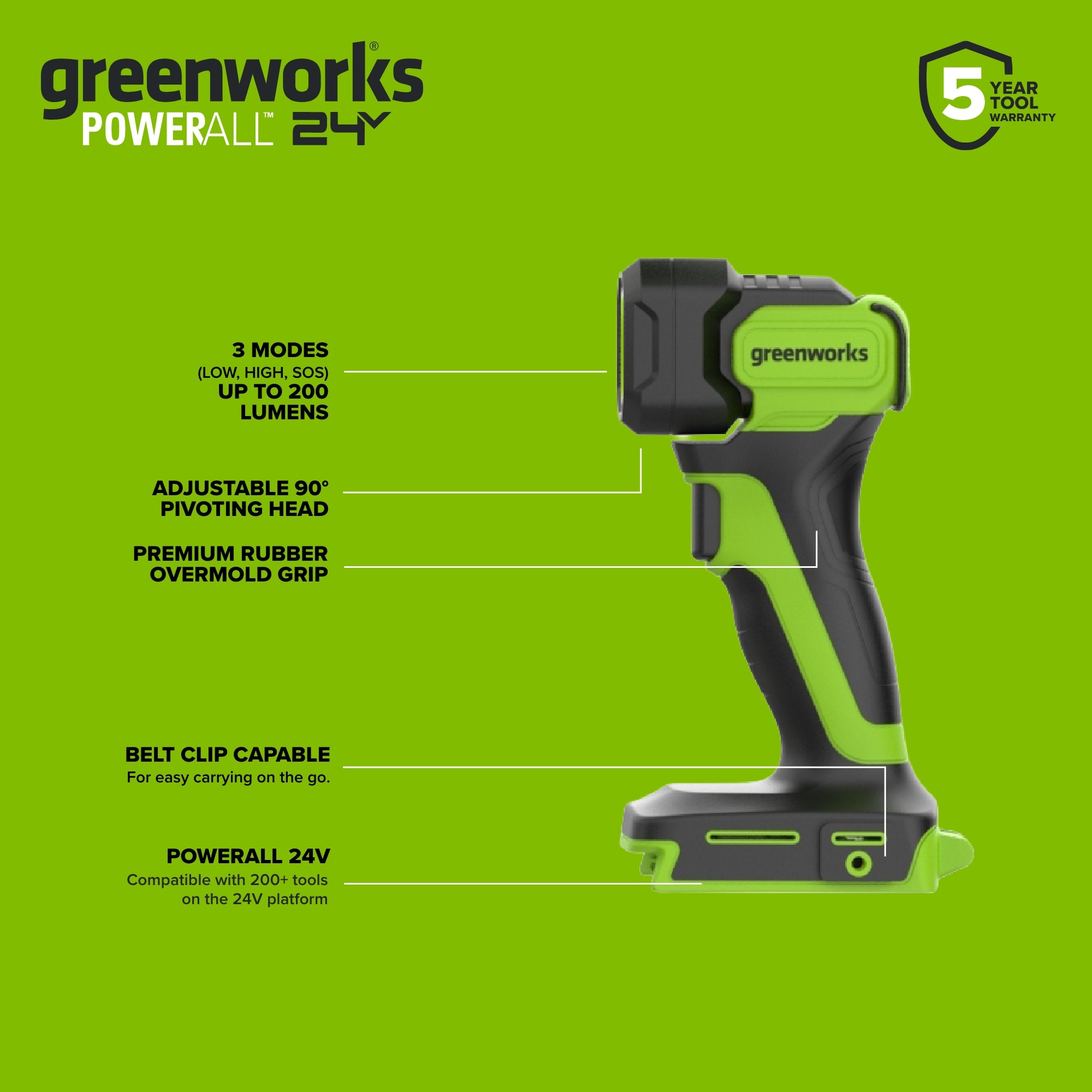 24V Cordless 280 in-lbs Drill/Driver Power Tool 6PC Combo Kit: (2) 2.0 Ah USB-C Batteries, 30W USB-C Charger Block, and 3' 100W USB-C Cable - Image 14