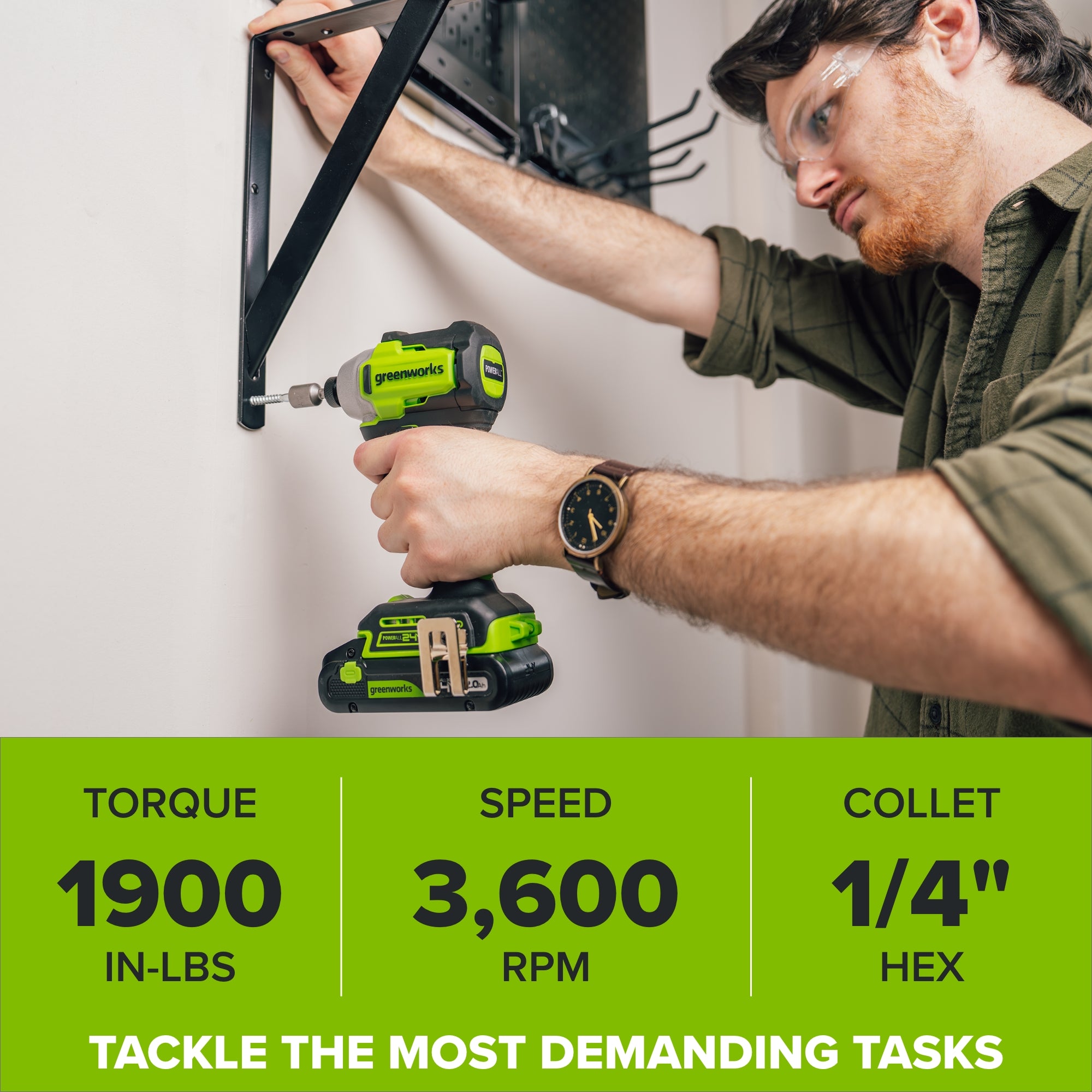 24V Cordless 280 in-lbs Drill/Driver 4PC Power Tool Combo Kit: (2) 2.0 Ah USB-C Batteries, (1) 30W USB-C Charger, (1) 3' 100W USB-C Cable and 34-Piece Accessory Sets - Image 10