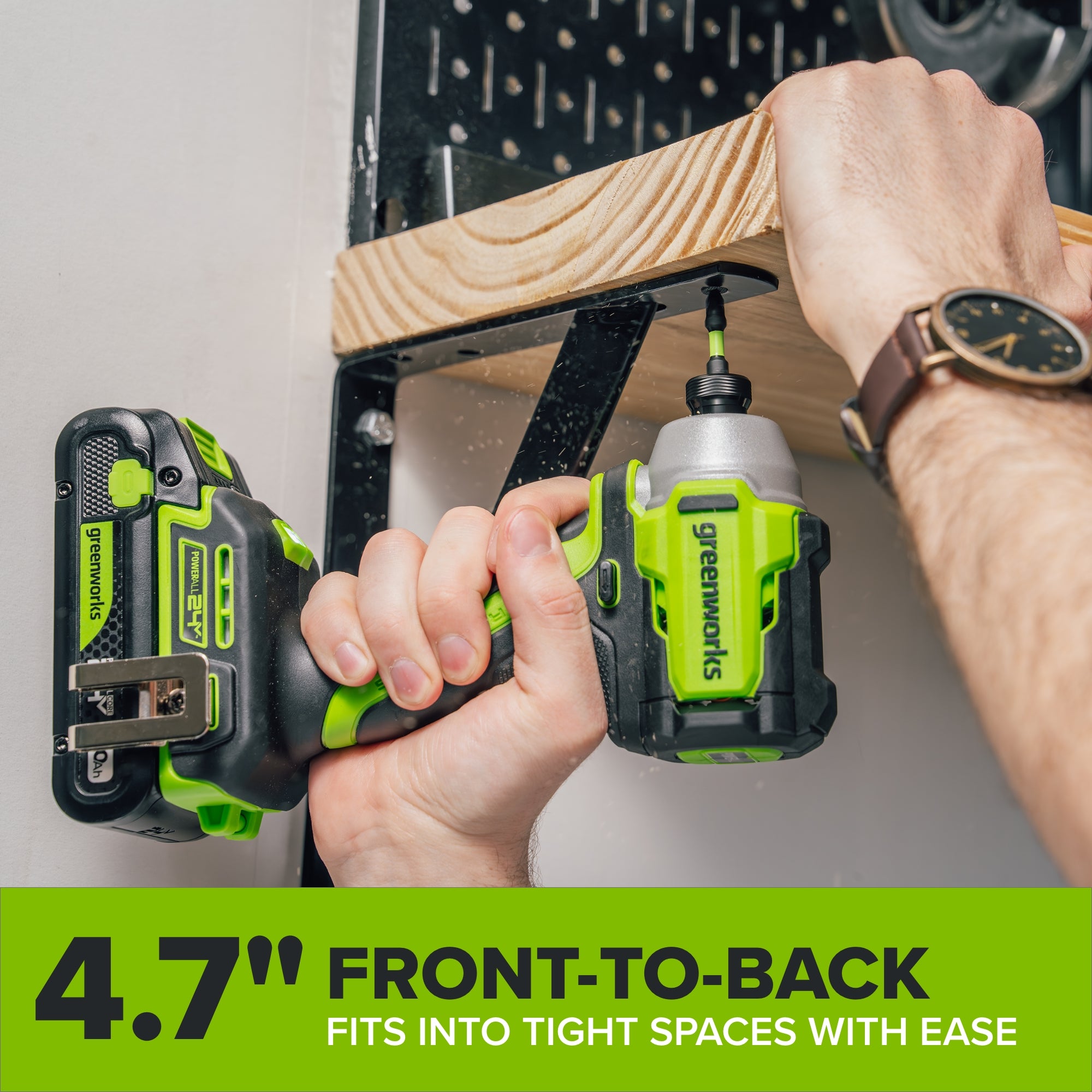 24V Cordless 280 in-lbs Drill/Driver 4PC Power Tool Combo Kit: (2) 2.0 Ah USB-C Batteries, (1) 30W USB-C Charger, (1) 3' 100W USB-C Cable and 34-Piece Accessory Sets - Image 11