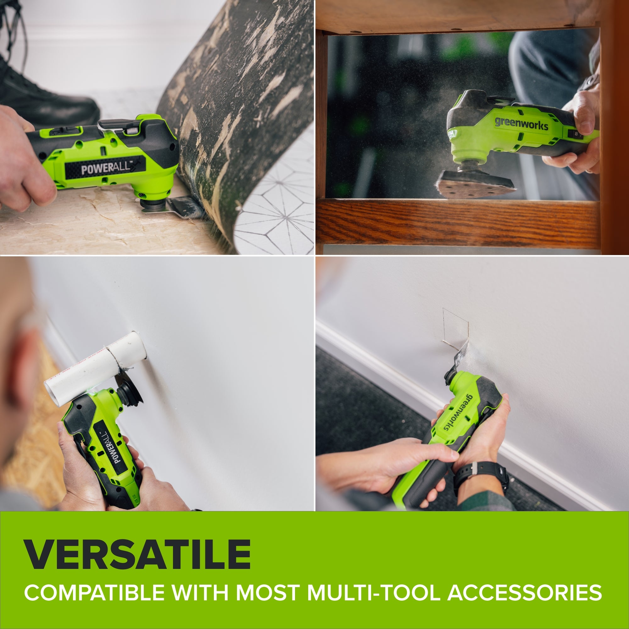24V Cordless 280 in-lbs Drill/Driver Power Tool 3PC Combo Kit w/ 6-1/2" Circular Saw & Oscillating Multi-Tool: (1) 2.0Ah USB-C Battery, (1) 30W USB-C Charger, (1) 3' 100W USB-C Cable - Image 19