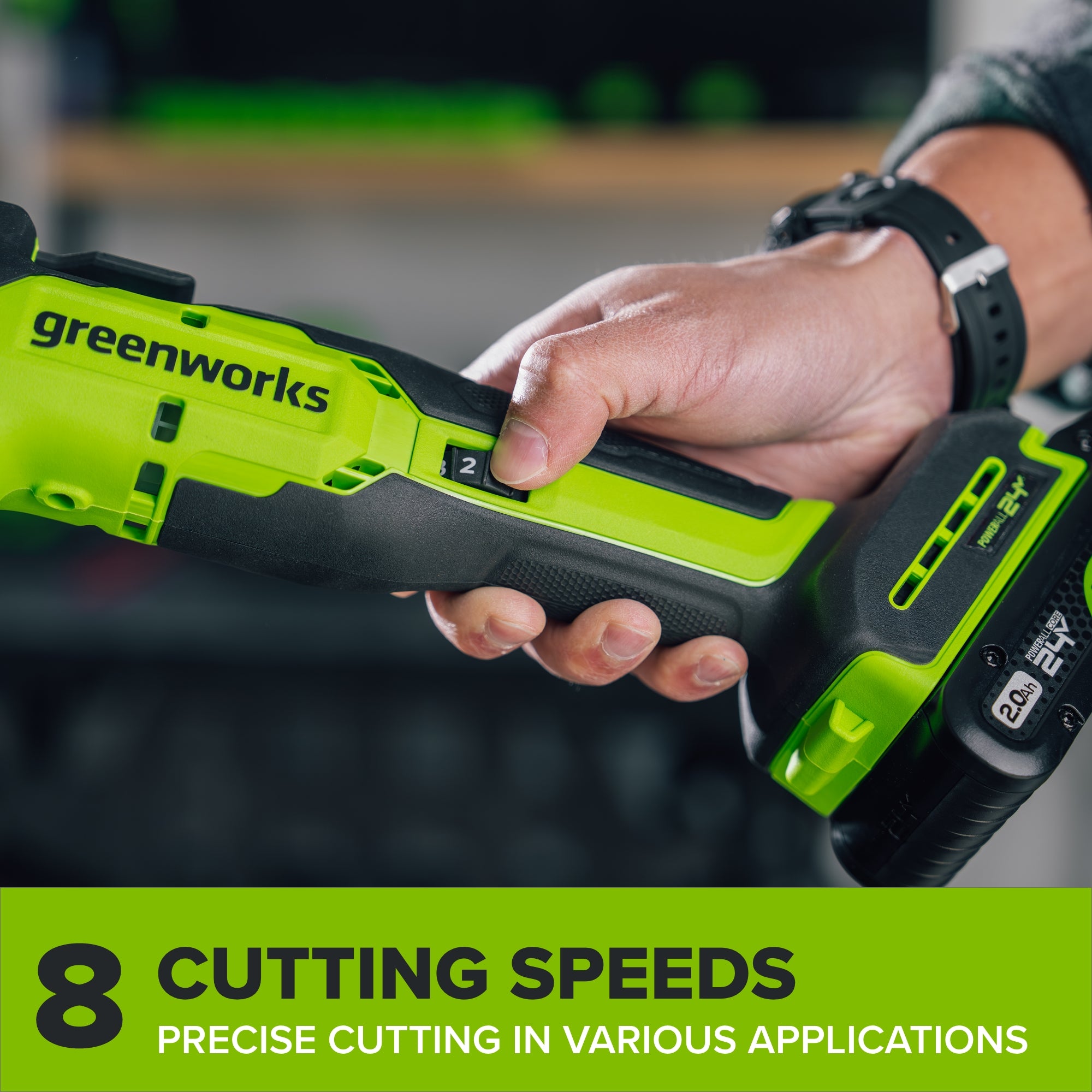 24V Cordless 280 in-lbs Drill/Driver Power Tool 3PC Combo Kit w/ 6-1/2" Circular Saw & Oscillating Multi-Tool: (1) 2.0Ah USB-C Battery, (1) 30W USB-C Charger, (1) 3' 100W USB-C Cable - Image 22