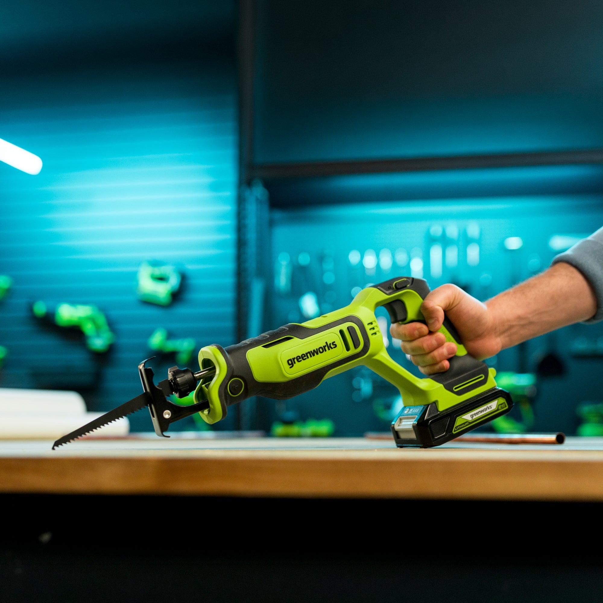 24V PowerAll 3/8" Drill Driver (280 in-lbs) & 1" Reciprocating Saw Combo Kit: (2) 2.0Ah USB-C Batteries, (2) 30W USB-C Chargers, (2) 3' 100W USB-C Cables - Image 8
