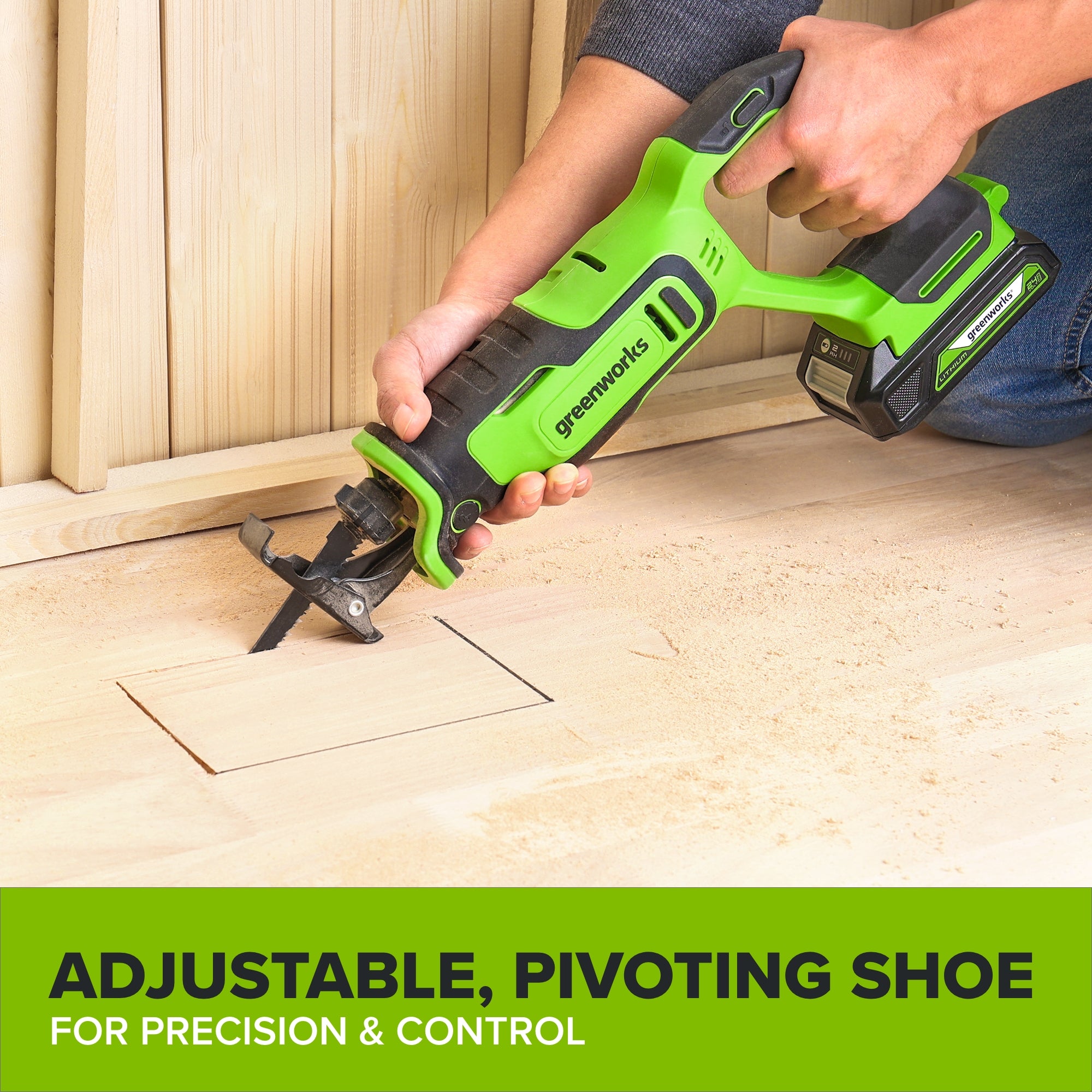 24V Cordless 280 in-lbs Drill/Driver Power Tool 3PC Combo Kit w/ 6-1/2" Circular Saw & 1-1/4" Reciprocating Saw : (2) 2.0Ah USB-C Battery, (2) 30W USB-C Charger, (2) 3' 100W USB-C Cable - Image 19