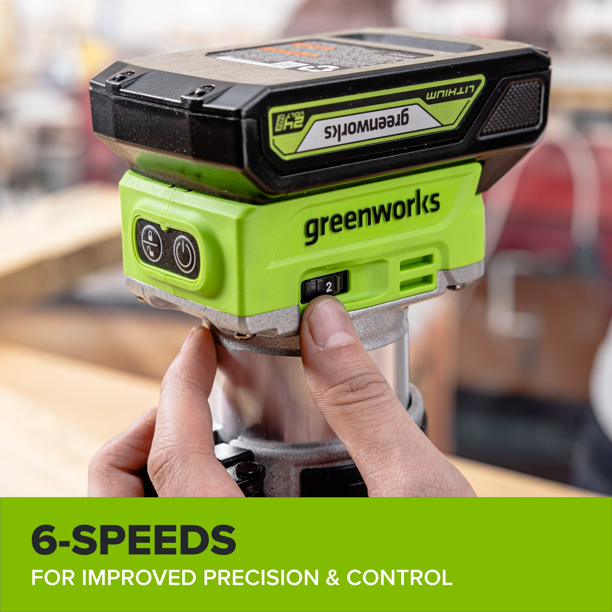 24V Cordless 280 in-lbs Drill/Driver Power Tool 3PC Combo Kit w/ 6-1/2" Circular Saw & Compact Router: (1) 2.0Ah USB-C Battery, (1) 30W USB-C Charger, (1) 3' 100W USB-C Cable - Image 16