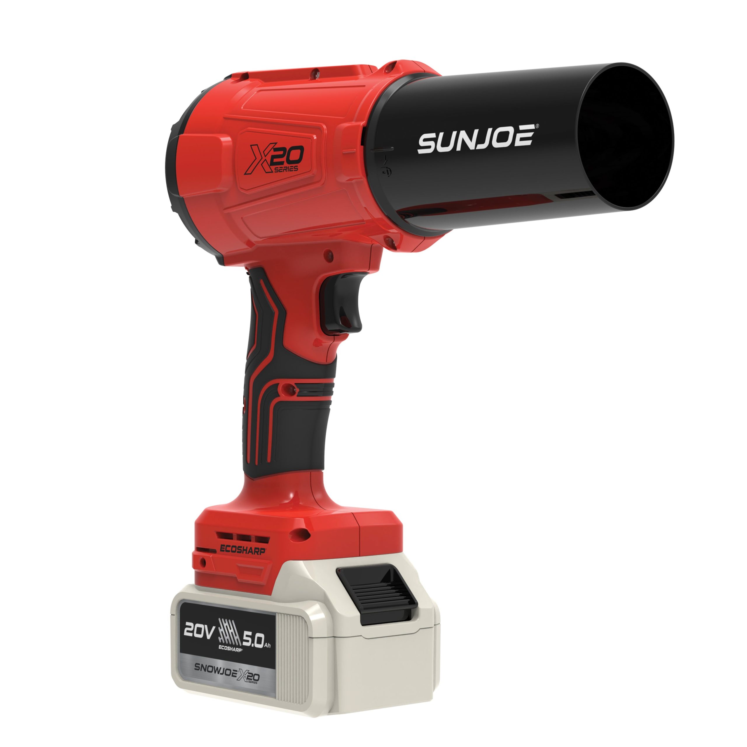 Sun Joe 20-Volt ECOSHARP Cordless X20 Handheld Turbo Blower | 2 Nozzles| 5.0-Ah Battery + Charger - Image 9
