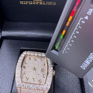 Emperor Rubber Strap VVS Moissanite Iced Out Watch