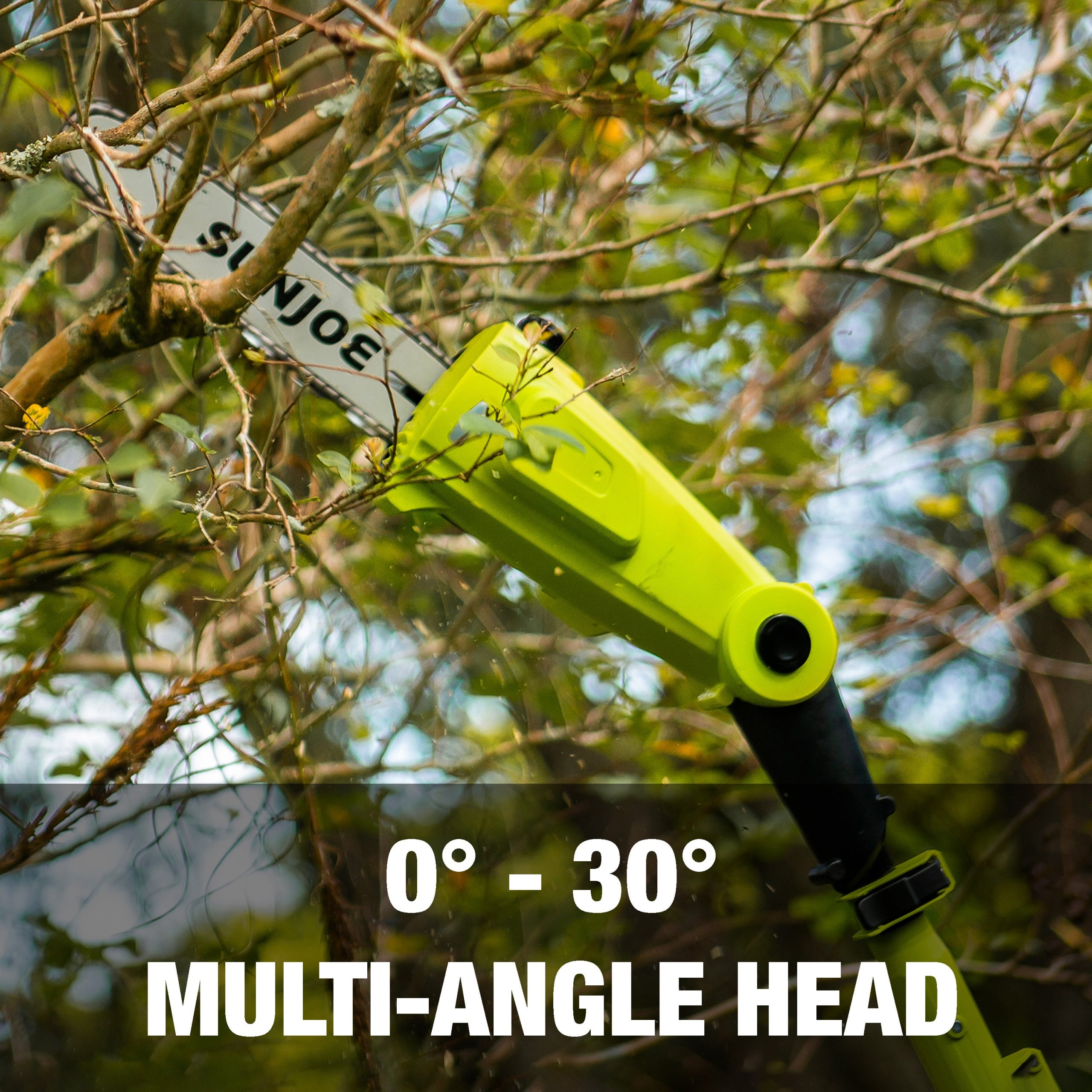 Sun Joe 24V-PS10-LTE 24-Volt* IONMAX Cordless Telescoping Pole Chainsaw | 10-inch | W/ 2.0-Ah Battery + Charger - Image 9