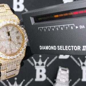 Moissanite Crown Iced Out Hip Hop Bling Bustdown Watch 50 Carats