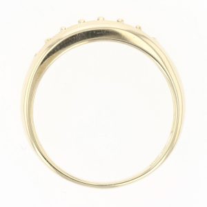 .22ctw Round Cut Diamond Prong Set Wedding Band Ring 10k Yellow Gold Size 9.75