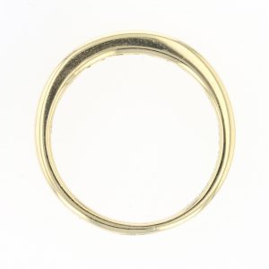 .18ctw Round Cut Diamond Channel-Set Wedding Band Ring 14k Yellow Gold Size 7.25