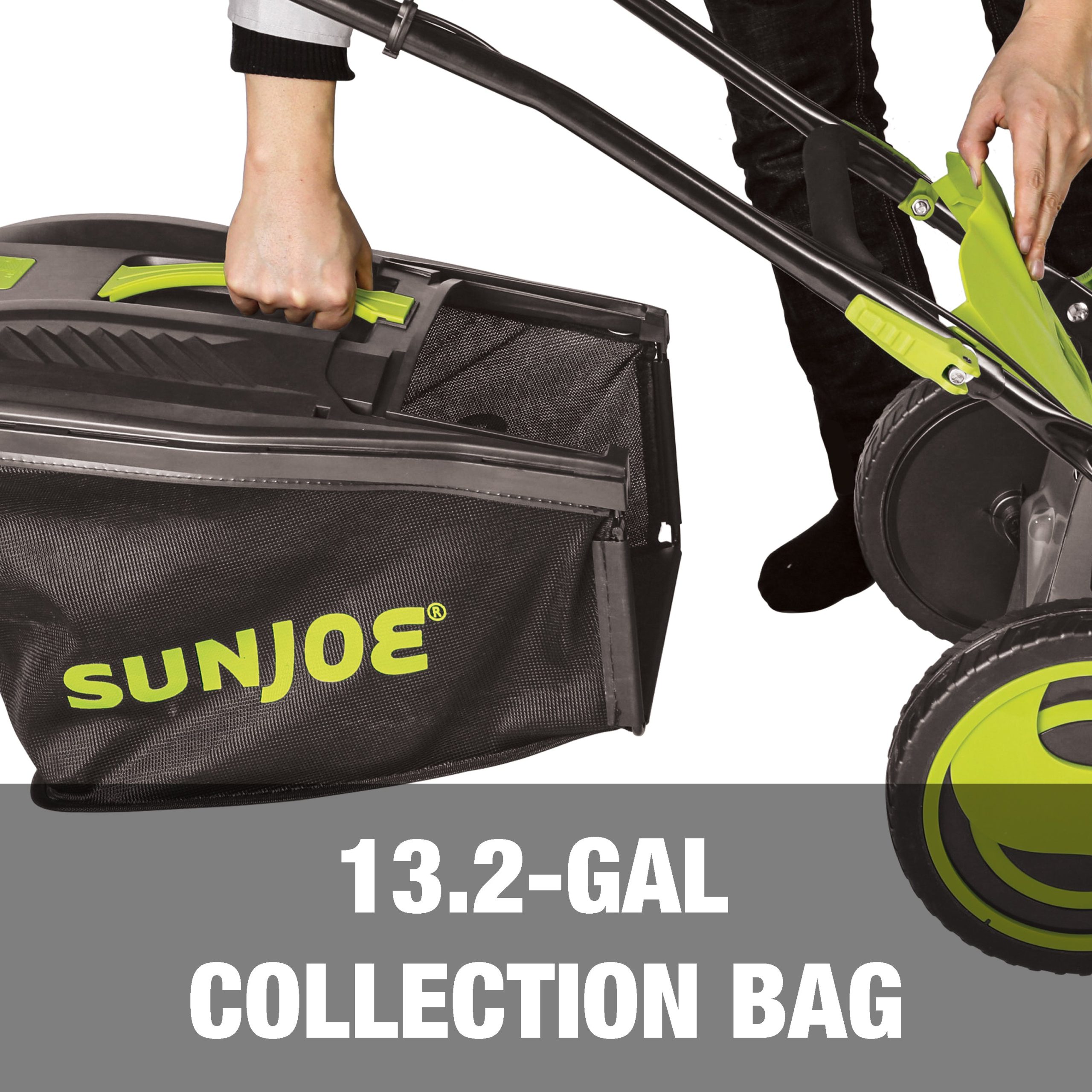 Sun Joe 24V-X2-21LMSP 48-Volt* IONMAX Cordless Self-Propelled Lawn Mower | 20-inch | 7-Position | Collection Bag | Mulching Plug | W/ 2 x 4.0-Ah Batteries + Charger - Image 8